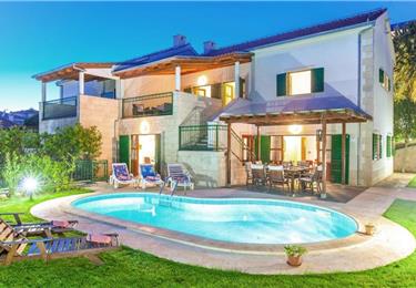 Accommodation In Hvar Town Family Villa With Pool For Rent - 
