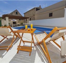 5 Bedroom Brac Island Villa with Pool in Seaside Village of Povlja, sleeps 10-12
