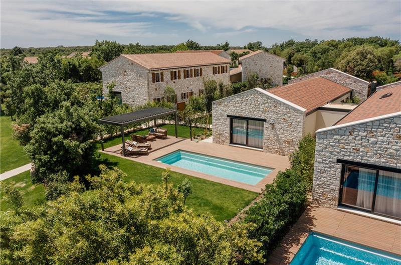Luxury Villa Estate with 3 Pools on Istrian Vineyards near Bale, sleeps 56-60