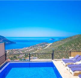 9 Bedroom Villa with Pool in Kalkan, Sleeps 15