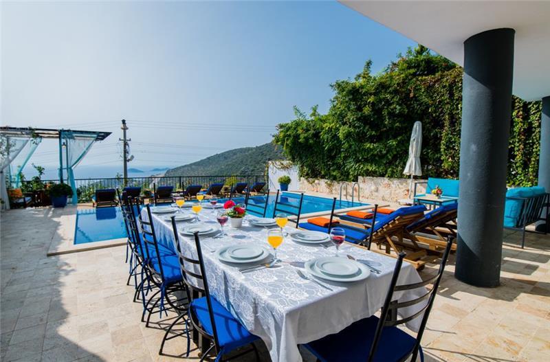 7 Bedroom Villa with Pool in Kalkan, Sleeps 14