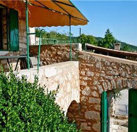 Three charming stone villas on one estate sleeping up to 16, near Crikvenica with views of Krk Island
