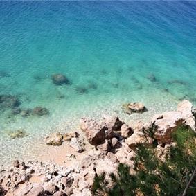 Sea Front Beach House Sleeps 4-5 in Medici near Omis, Split Riviera