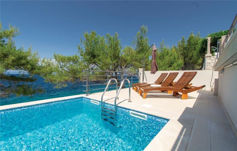 3 Bedroom Seafront Villa with Pool and Bathing Platform on Korcula Island, Sleeps 6-8