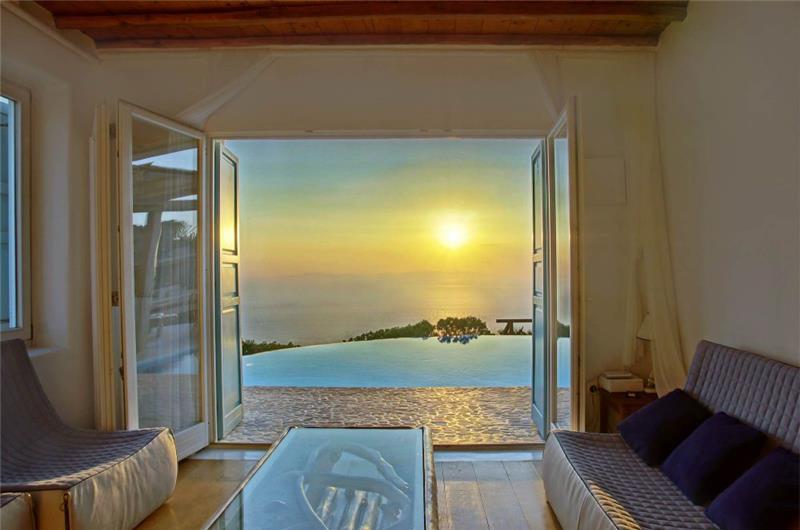 12 Bedroom Villa with Two Pools in Fanari on Mykonos, Sleep 25