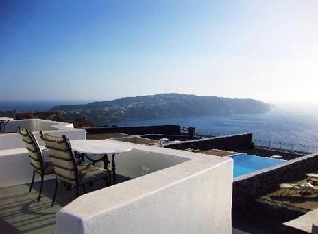 Sea-view villa in Megalochori, photograph 1
