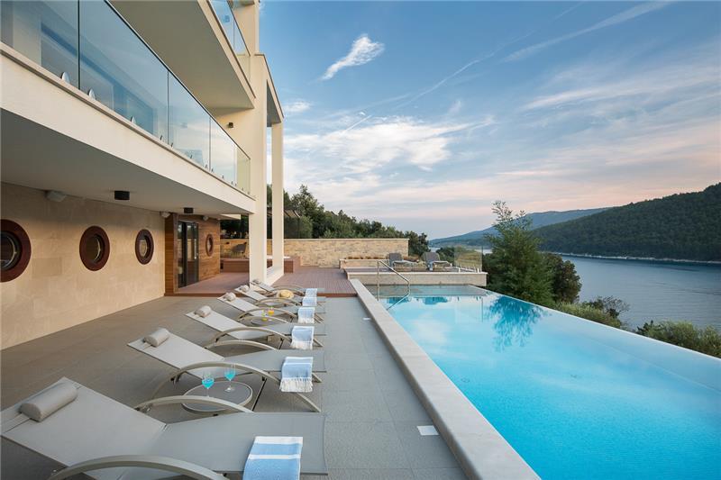 A villa with pool in Labin, Croatia