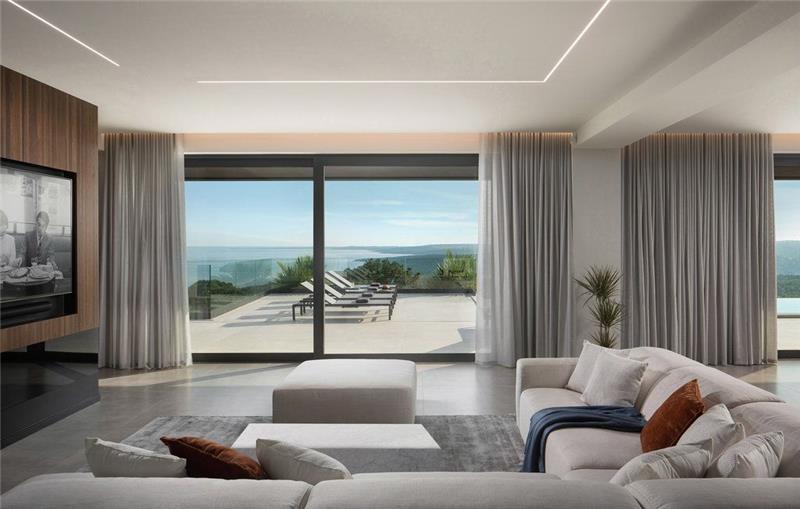 Sea-view villa in Labin, photograph 14