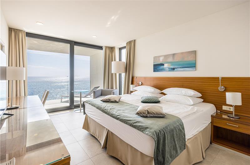 3 x 5 bedroom seafront villa with heated infinity pool near Rogoznica, sleeps 10
