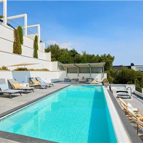 4 bedroom villa with pool and sea view, Orašac, sleeps 8