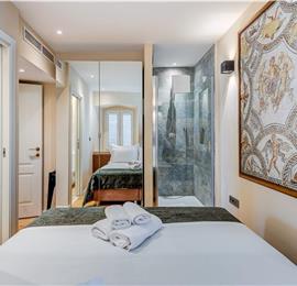 Two-bedroom luxury sea view apartment along Split city sea front sleeps 4