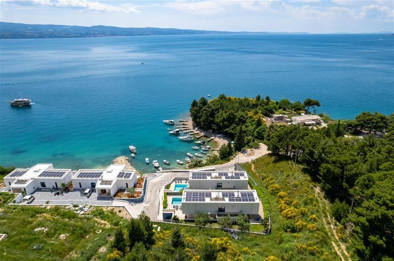 5 bedroom beachfront villa with heated pool near Omis, sleeps 9