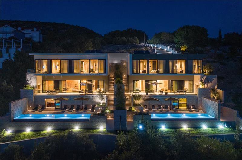 Luxury 5-Bedroom Sea-View Villa with Heated Infinity Pool in Orasac near Dubrovnik – Sleeps 10