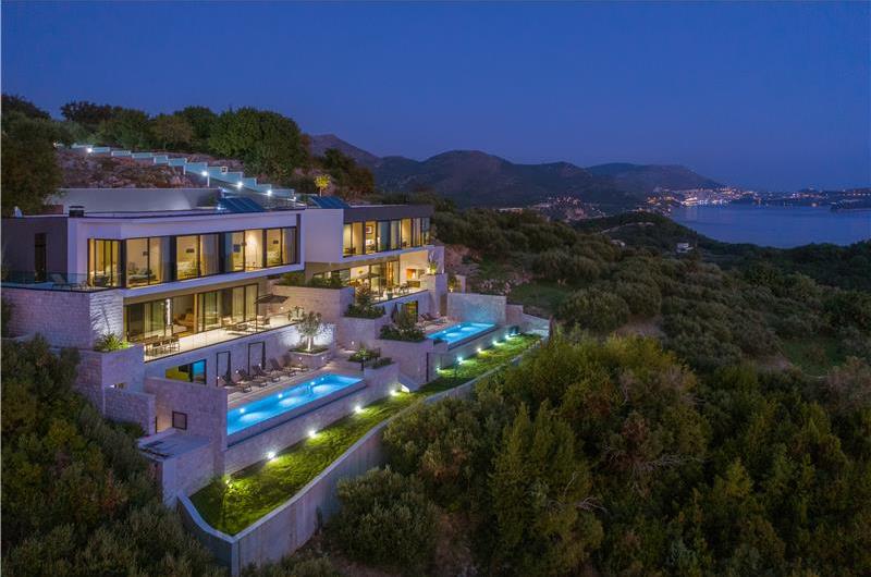 Luxury 5-Bedroom Sea-View Villa with Heated Infinity Pool in Orasac near Dubrovnik – Sleeps 10