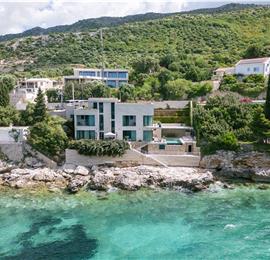 5-Bedroom Beachfront Villa with Heated Infinity Pool and Elevator near Dubrovnik – Sleeps 10