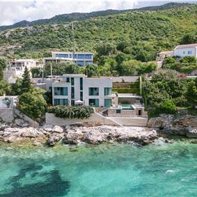 5-Bedroom Beachfront Villa with Heated Infinity Pool and Elevator near Dubrovnik – Sleeps 10