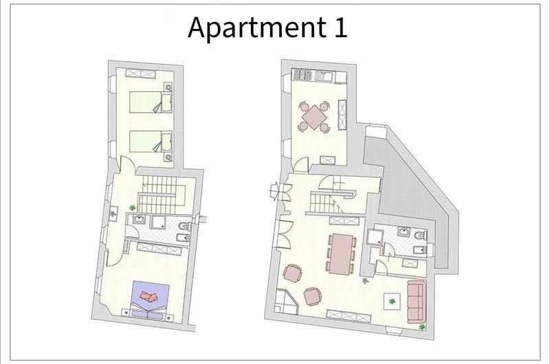 A selection of 2-3 bedroom apartments with shared pool near Florence, Sleeps 4-6