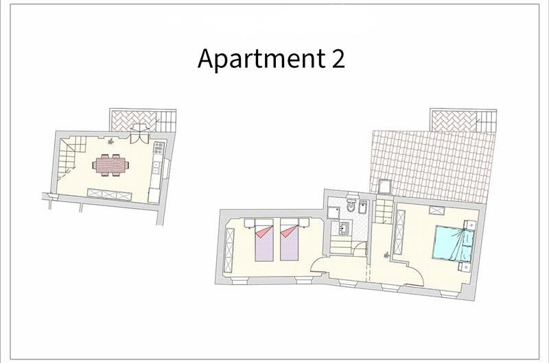 A selection of 2-3 bedroom apartments with shared pool near Florence, Sleeps 4-6