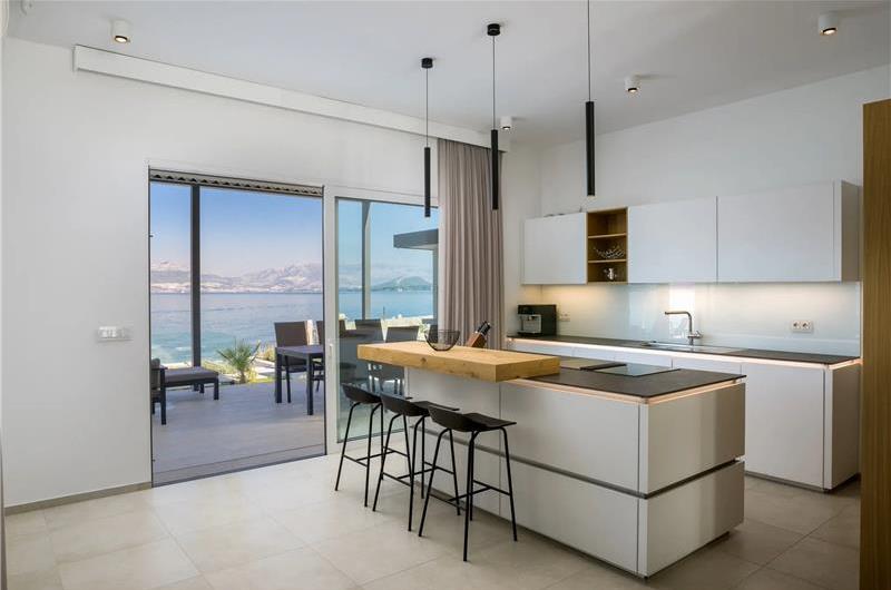 Beachfront Villa with Pool and Sea Views on Ciovo island near Trogir, Sleeps 8